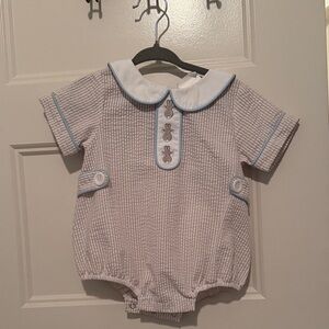 Easter bunny bubble romper